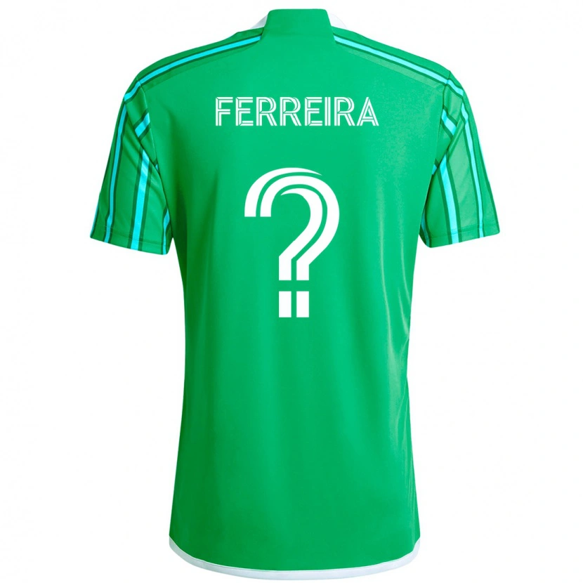 Danxen Heren Jesús Ferreira #0 Groen Wit Thuisshirt Thuistenue 2025/26 T-Shirt