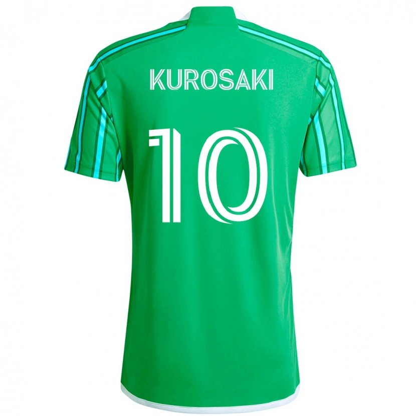 Danxen Heren Yuuka Kurosaki #10 Groen Wit Thuisshirt Thuistenue 2025/26 T-Shirt