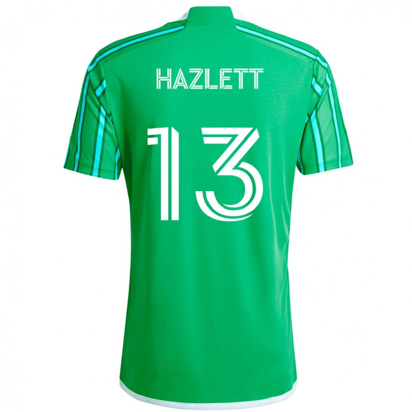 Danxen Heren Kimberly Hazlett #13 Groen Wit Thuisshirt Thuistenue 2025/26 T-Shirt