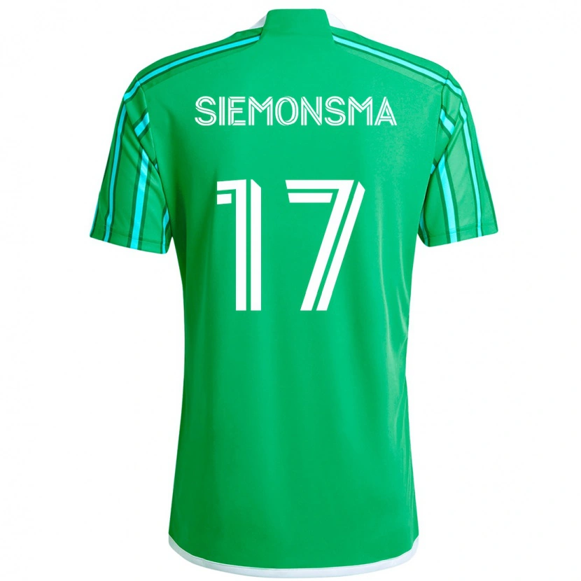 Danxen Heren Sianna Siemonsma #17 Groen Wit Thuisshirt Thuistenue 2025/26 T-Shirt