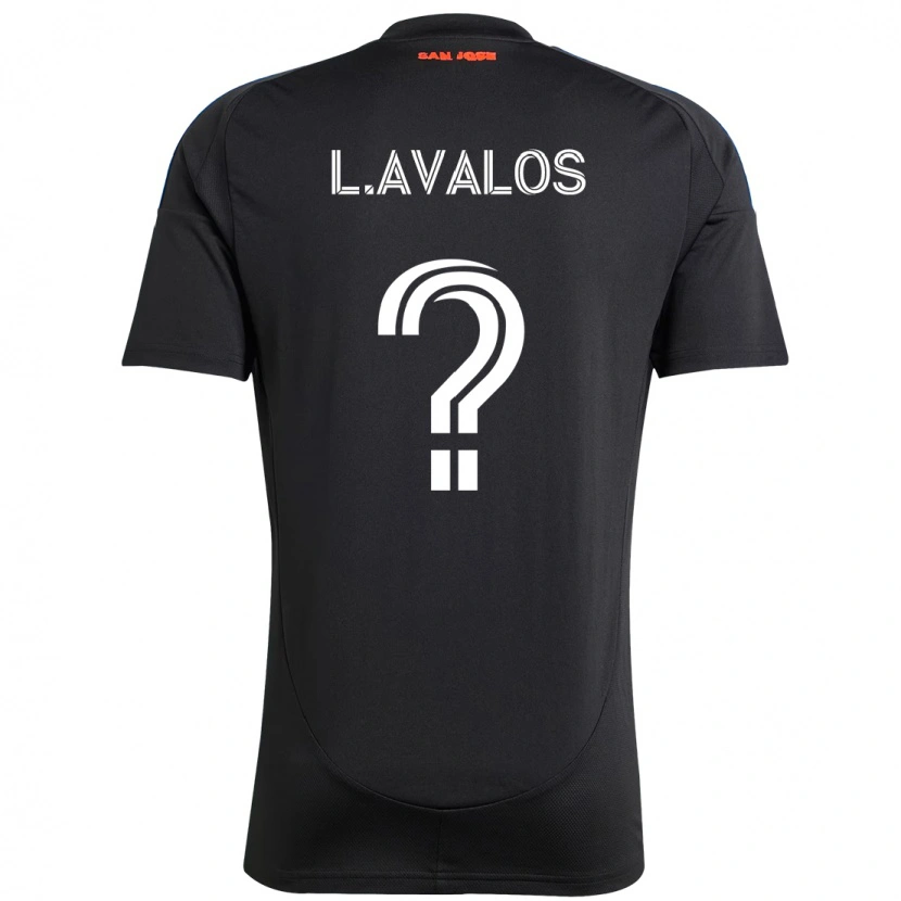 Danxen Heren Lorenzo Avalos #0 Zwart Donkerblauw Thuisshirt Thuistenue 2025/26 T-Shirt