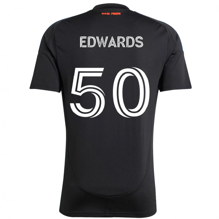 Danxen Heren Aaron Edwards #50 Zwart Donkerblauw Thuisshirt Thuistenue 2025/26 T-Shirt