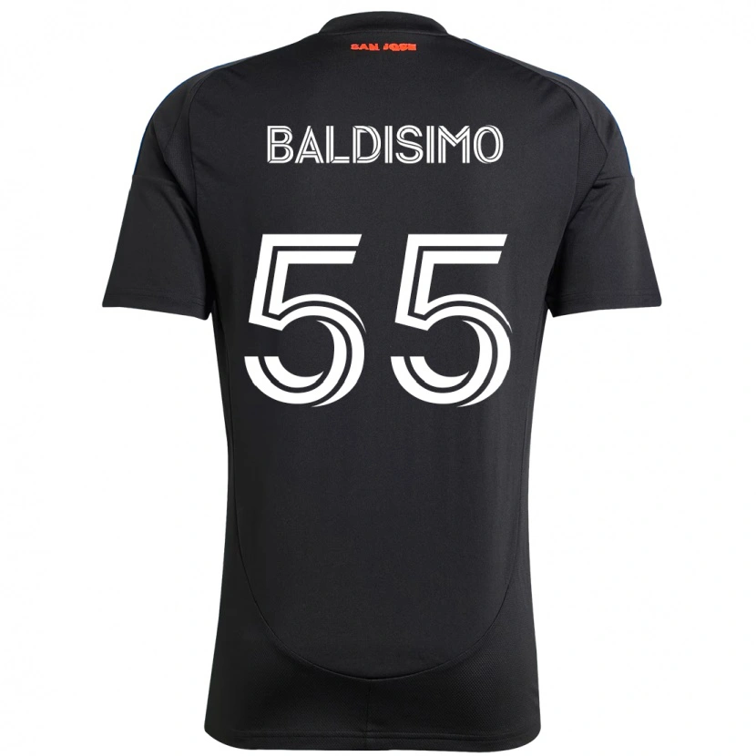 Danxen Heren Michael Baldisimo #55 Zwart Donkerblauw Thuisshirt Thuistenue 2025/26 T-Shirt