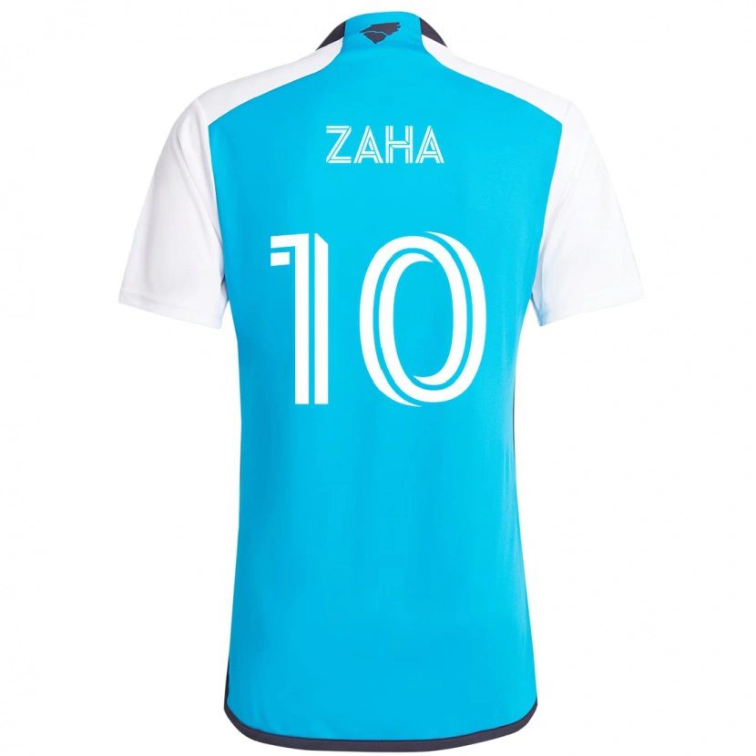 Danxen Heren Wilfried Zaha #10 Hemelsblauw Wit Thuisshirt Thuistenue 2025/26 T-Shirt