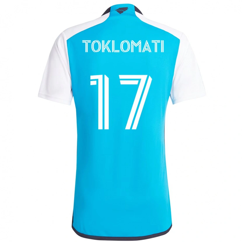Danxen Heren Idan Toklomati #17 Hemelsblauw Wit Thuisshirt Thuistenue 2025/26 T-Shirt