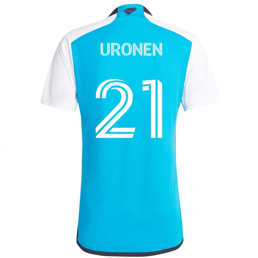 Danxen Heren Jere Uronen #21 Hemelsblauw Wit Thuisshirt Thuistenue 2025/26 T-Shirt