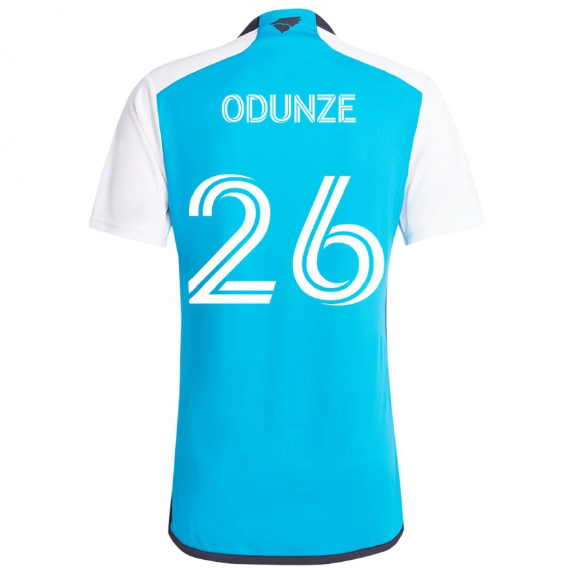 Danxen Heren Chituru Odunze #26 Hemelsblauw Wit Thuisshirt Thuistenue 2025/26 T-Shirt