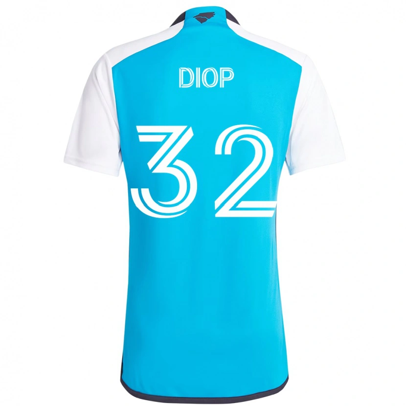 Danxen Heren Hamady Diop #32 Hemelsblauw Wit Thuisshirt Thuistenue 2025/26 T-Shirt
