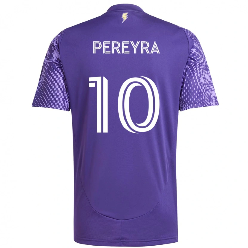 Danxen Heren Mauricio Pereyra #10 Paars Wit Thuisshirt Thuistenue 2025/26 T-Shirt