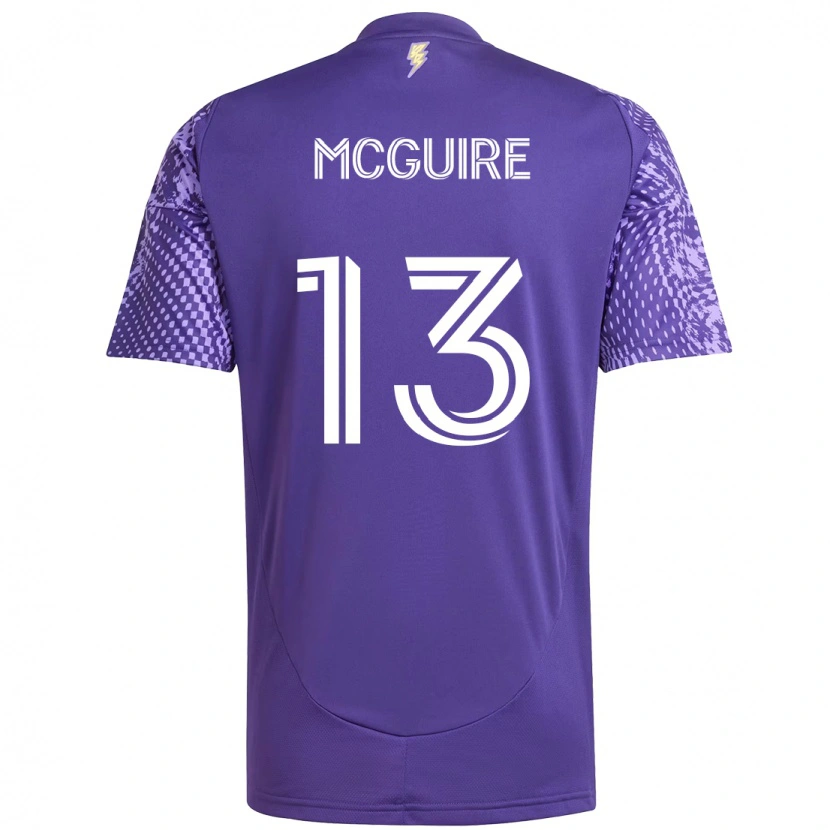 Danxen Heren Duncan Mcguire #13 Paars Wit Thuisshirt Thuistenue 2025/26 T-Shirt