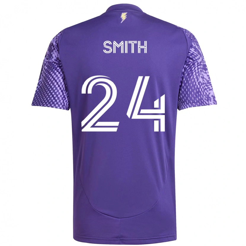 Danxen Heren Kyle Smith #24 Paars Wit Thuisshirt Thuistenue 2025/26 T-Shirt