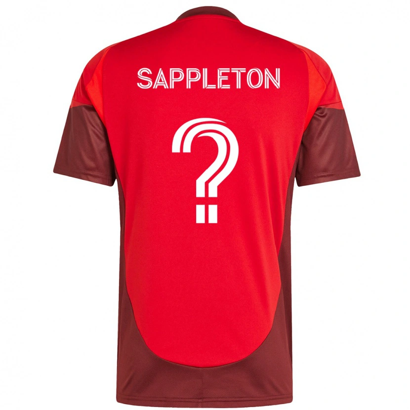 Danxen Heren Spencer Sappleton #0 Rood Wit Thuisshirt Thuistenue 2025/26 T-Shirt