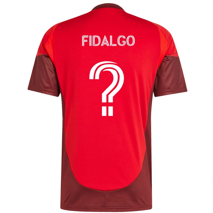 Danxen Heren James Fidalgo #0 Rood Wit Thuisshirt Thuistenue 2025/26 T-Shirt