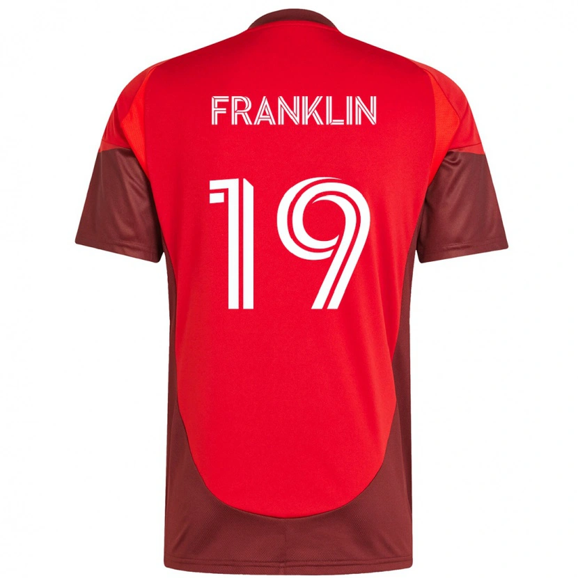 Danxen Heren Kobe Franklin #19 Rood Wit Thuisshirt Thuistenue 2025/26 T-Shirt