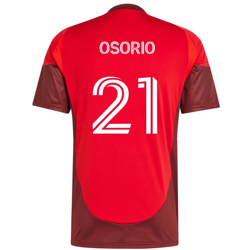 Danxen Heren Jonathan Osorio #21 Rood Wit Thuisshirt Thuistenue 2025/26 T-Shirt