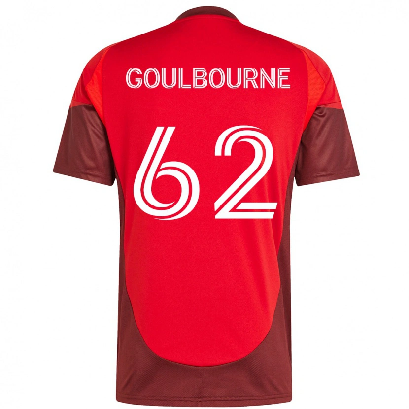 Danxen Heren Rohan Goulbourne #62 Rood Wit Thuisshirt Thuistenue 2025/26 T-Shirt