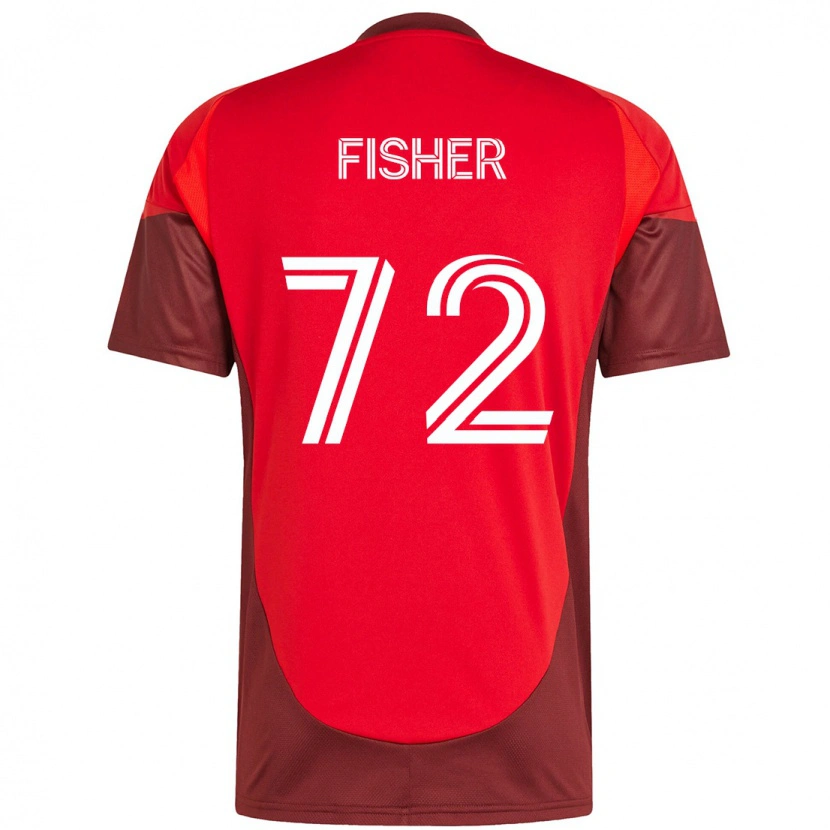 Danxen Heren Mark Fisher #72 Rood Wit Thuisshirt Thuistenue 2025/26 T-Shirt