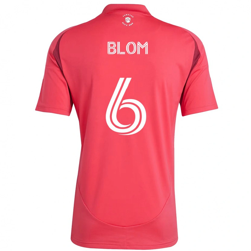 Danxen Heren Njabulo Blom #6 Magenta Wit Thuisshirt Thuistenue 2025/26 T-Shirt