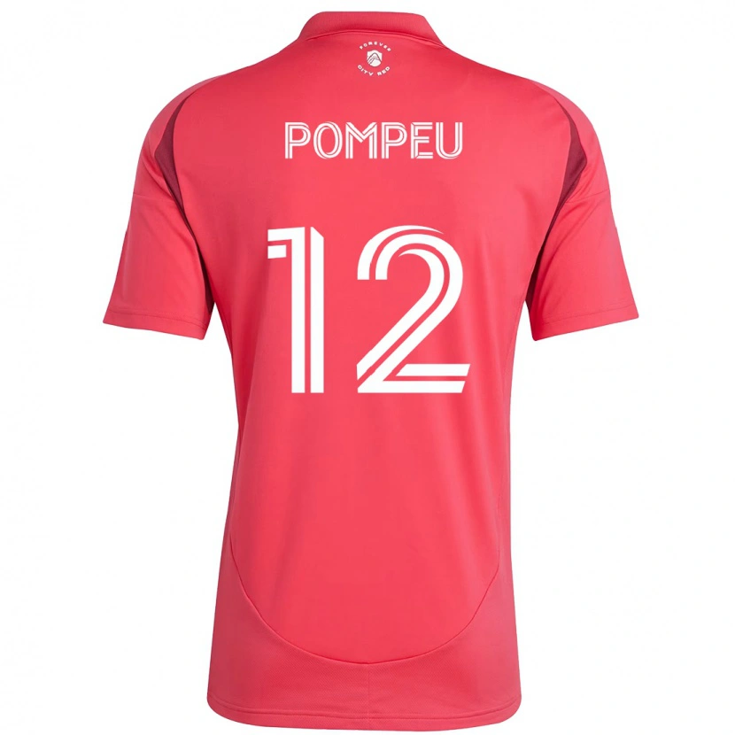 Danxen Heren Célio Pompeu #12 Magenta Wit Thuisshirt Thuistenue 2025/26 T-Shirt