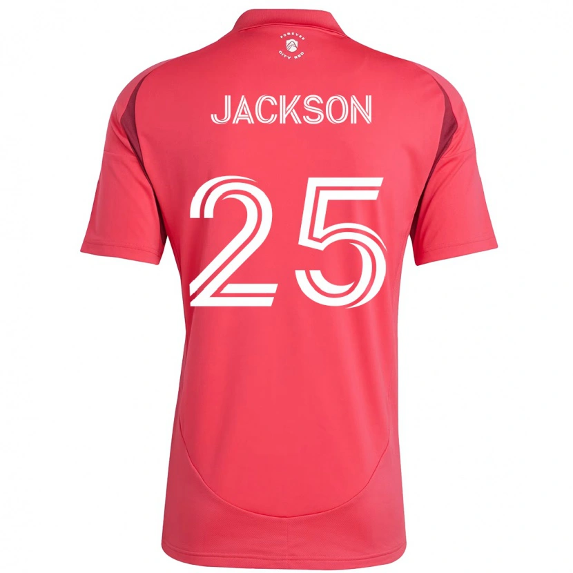 Danxen Heren Aziel Jackson #25 Magenta Wit Thuisshirt Thuistenue 2025/26 T-Shirt