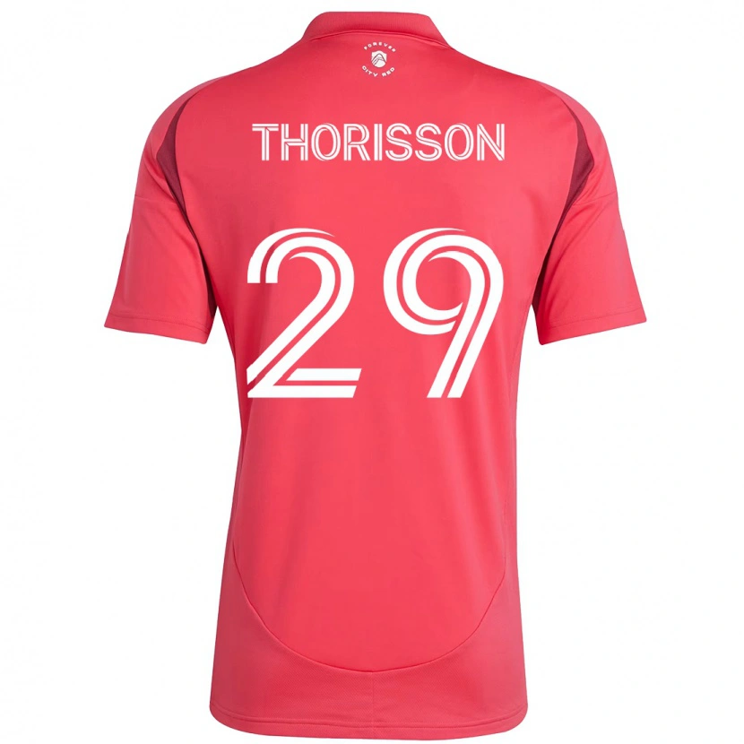 Danxen Heren Nökkvi Thórisson #29 Magenta Wit Thuisshirt Thuistenue 2025/26 T-Shirt