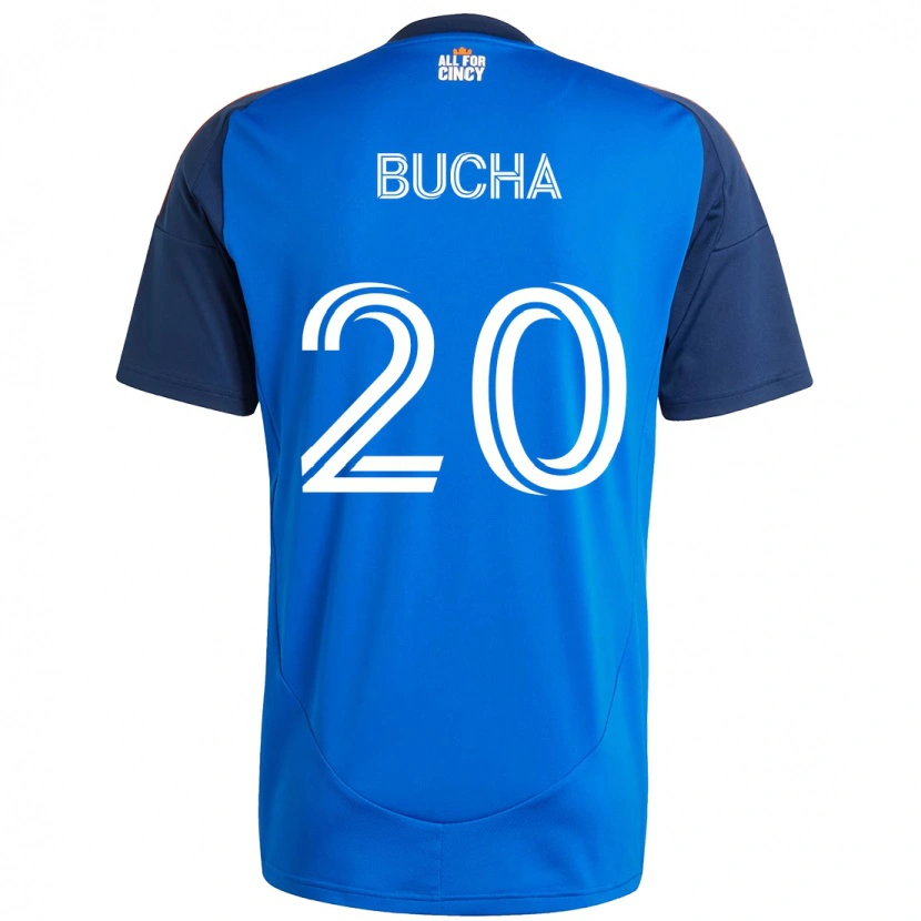 Danxen Heren Pavel Bucha #20 Donkerblauw Oranje Thuisshirt Thuistenue 2025/26 T-Shirt