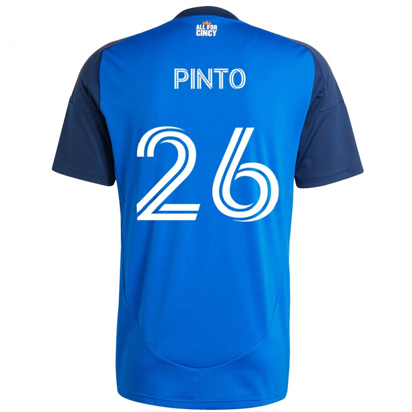 Danxen Heren Malik Pinto #26 Donkerblauw Oranje Thuisshirt Thuistenue 2025/26 T-Shirt
