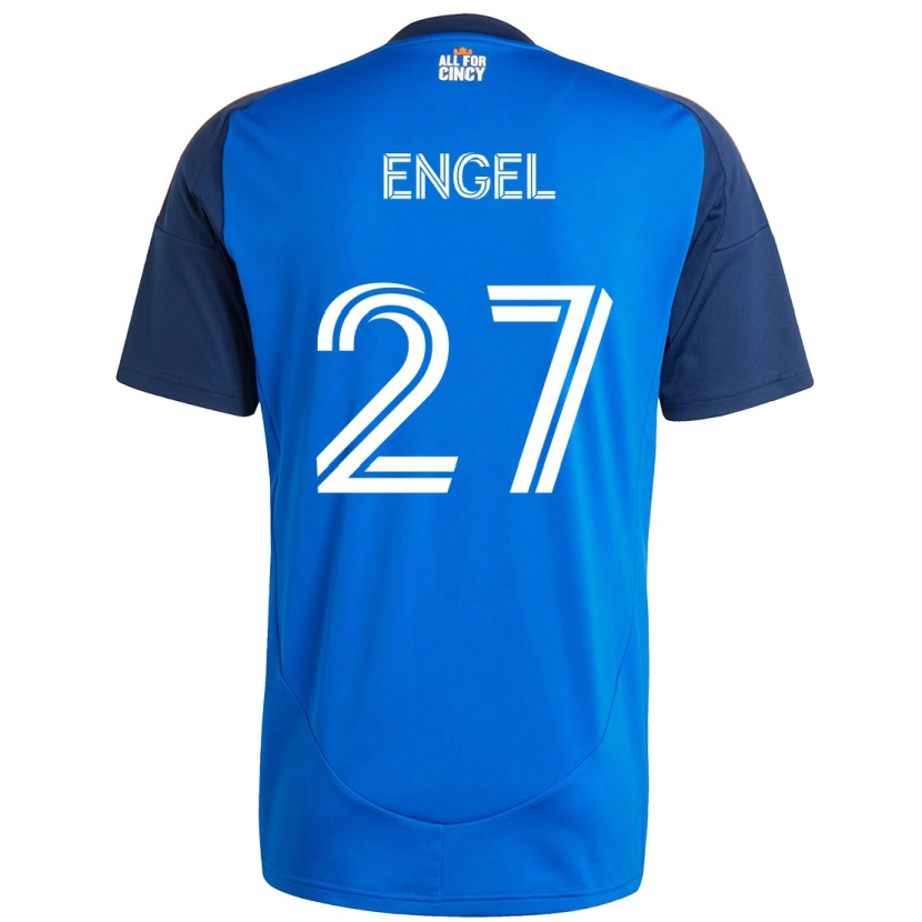 Danxen Heren Lukas Engel #27 Donkerblauw Oranje Thuisshirt Thuistenue 2025/26 T-Shirt