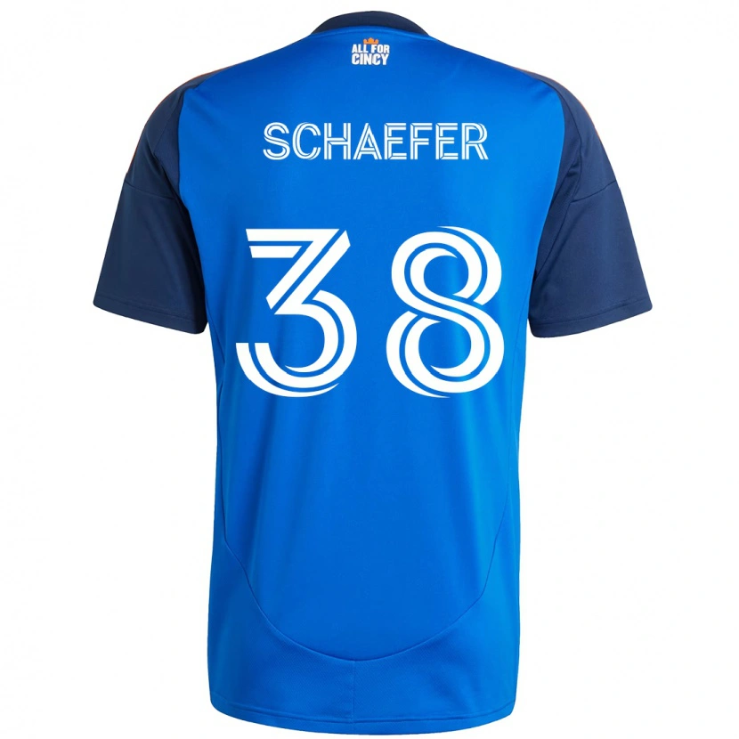 Danxen Heren Brian Schaefer #38 Donkerblauw Oranje Thuisshirt Thuistenue 2025/26 T-Shirt