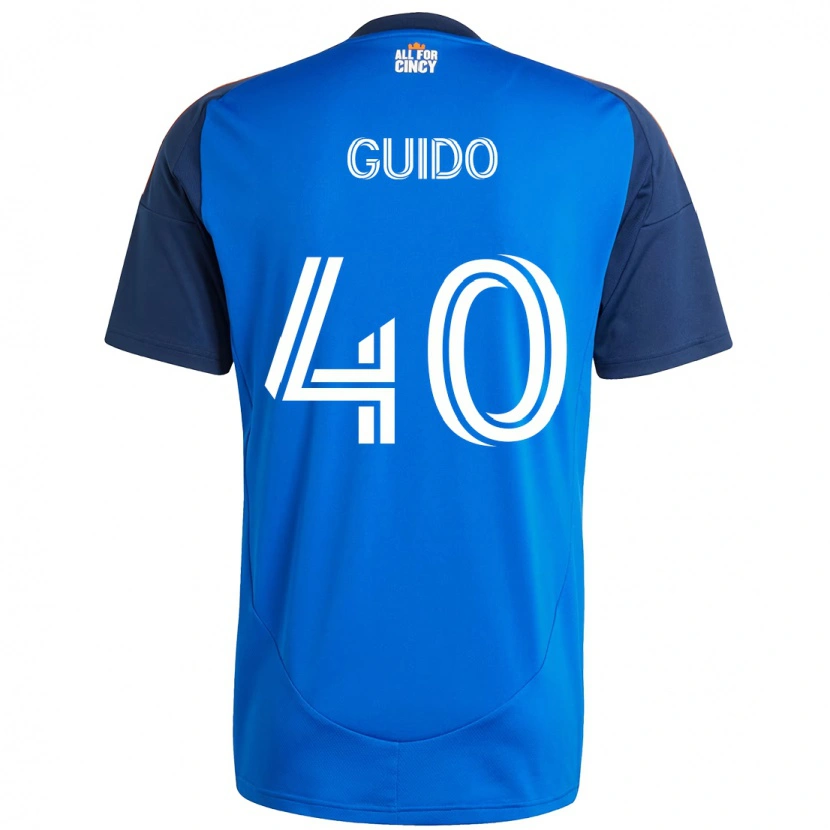 Danxen Heren Alejandro Guido #40 Donkerblauw Oranje Thuisshirt Thuistenue 2025/26 T-Shirt