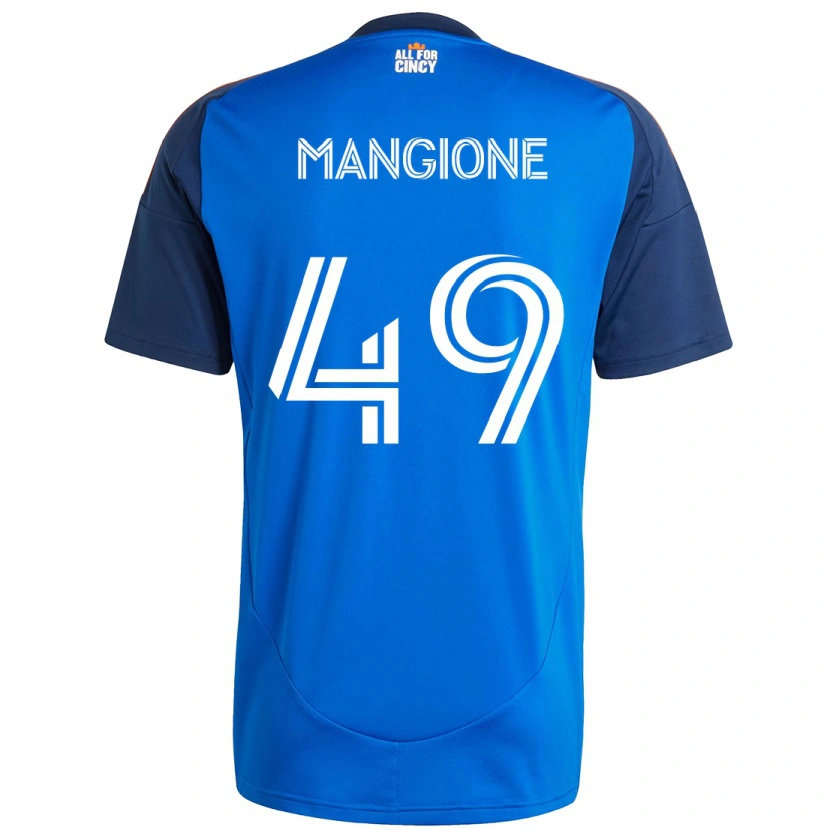 Danxen Heren Peter Mangione #49 Donkerblauw Oranje Thuisshirt Thuistenue 2025/26 T-Shirt