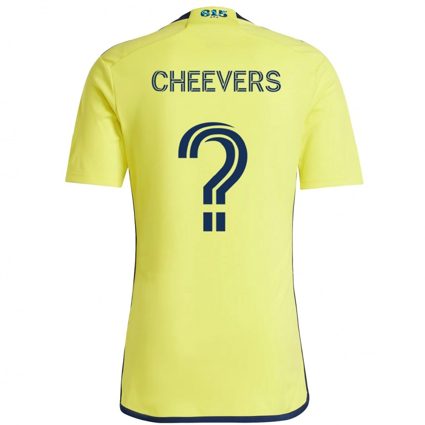 Danxen Heren Scott Cheevers #0 Geel Marineblauw Thuisshirt Thuistenue 2025/26 T-Shirt