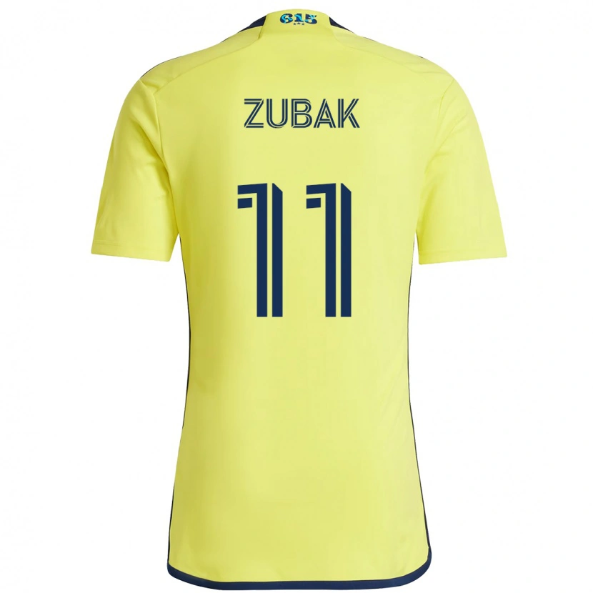 Danxen Heren Ethan Zubak #11 Geel Marineblauw Thuisshirt Thuistenue 2025/26 T-Shirt