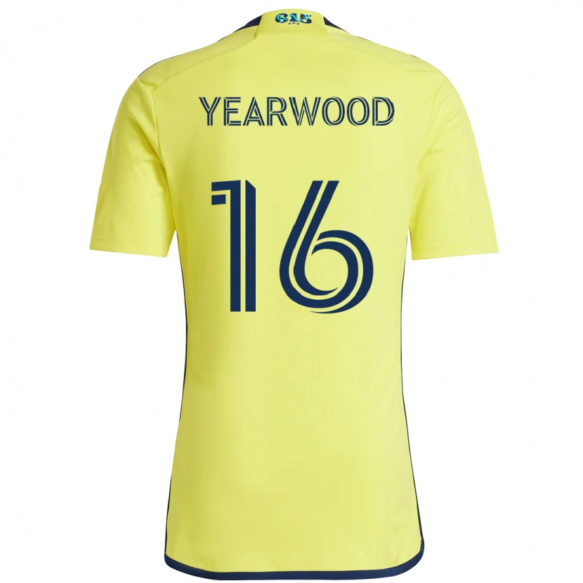 Danxen Heren Dru Yearwood #16 Geel Marineblauw Thuisshirt Thuistenue 2025/26 T-Shirt