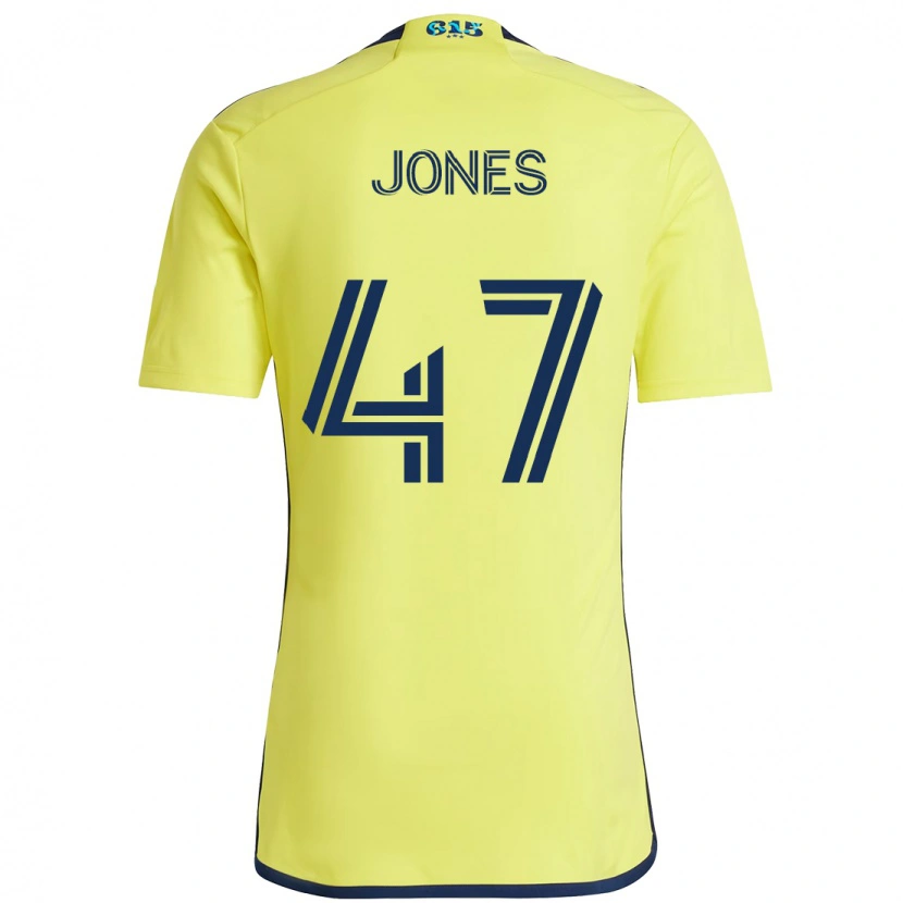Danxen Heren Isaiah Jones #47 Geel Marineblauw Thuisshirt Thuistenue 2025/26 T-Shirt