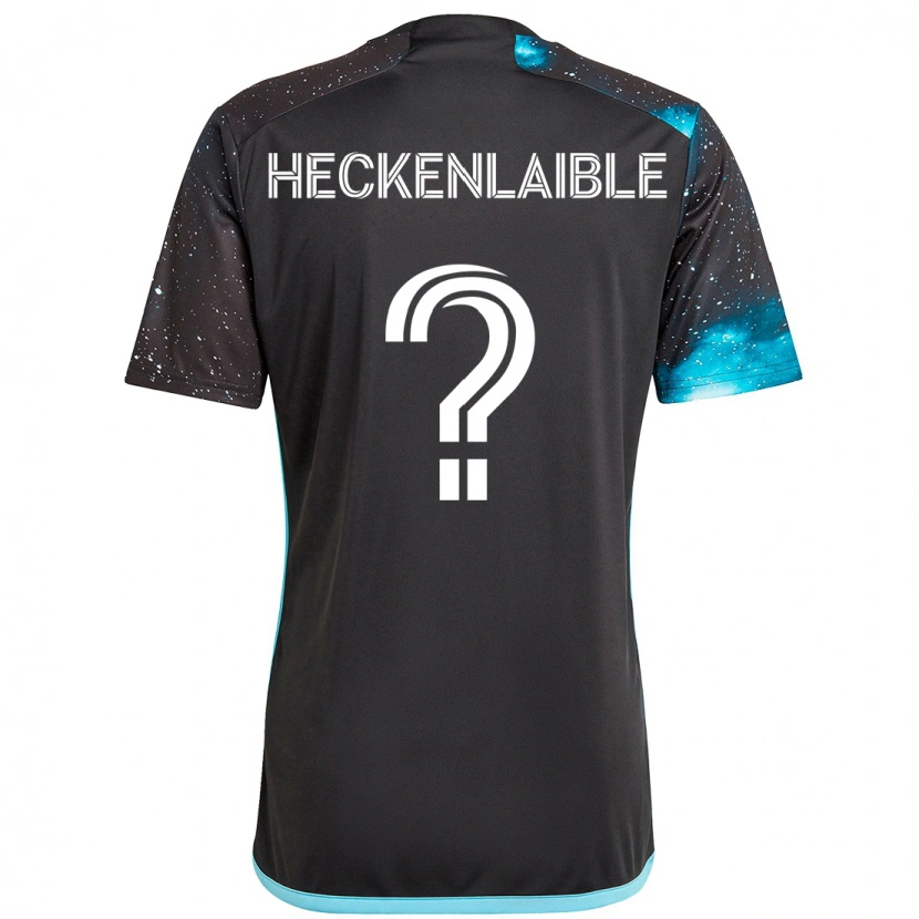 Danxen Heren Andrew Heckenlaible #0 Zwart Blauw Thuisshirt Thuistenue 2025/26 T-Shirt