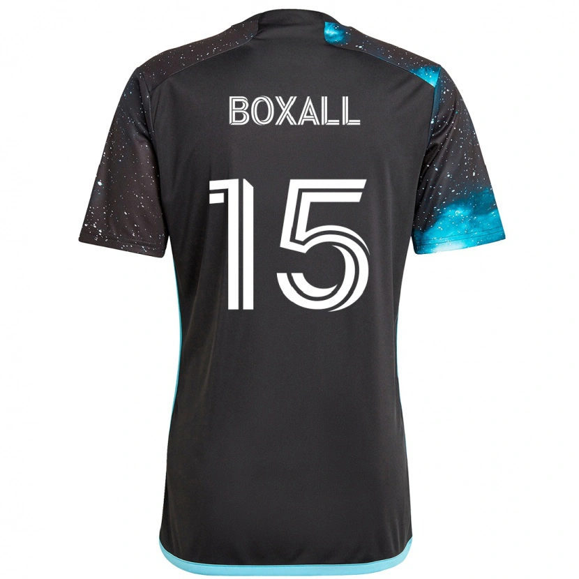 Danxen Heren Michael Boxall #15 Zwart Blauw Thuisshirt Thuistenue 2025/26 T-Shirt