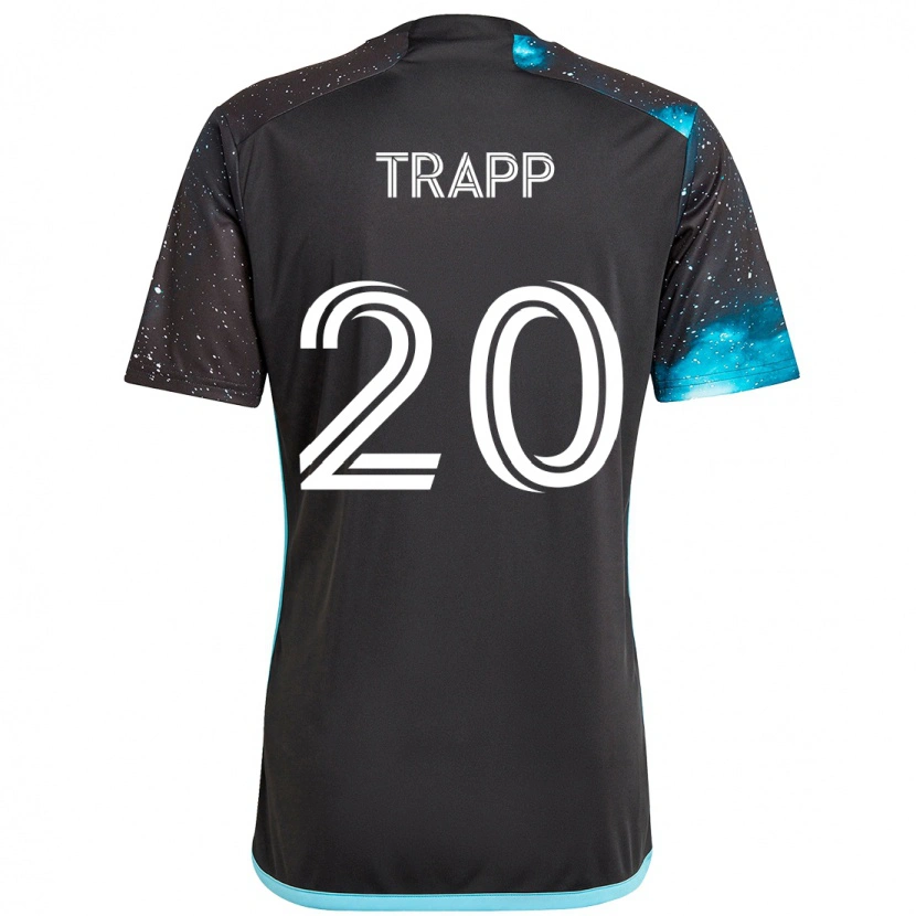 Danxen Heren Wil Trapp #20 Zwart Blauw Thuisshirt Thuistenue 2025/26 T-Shirt