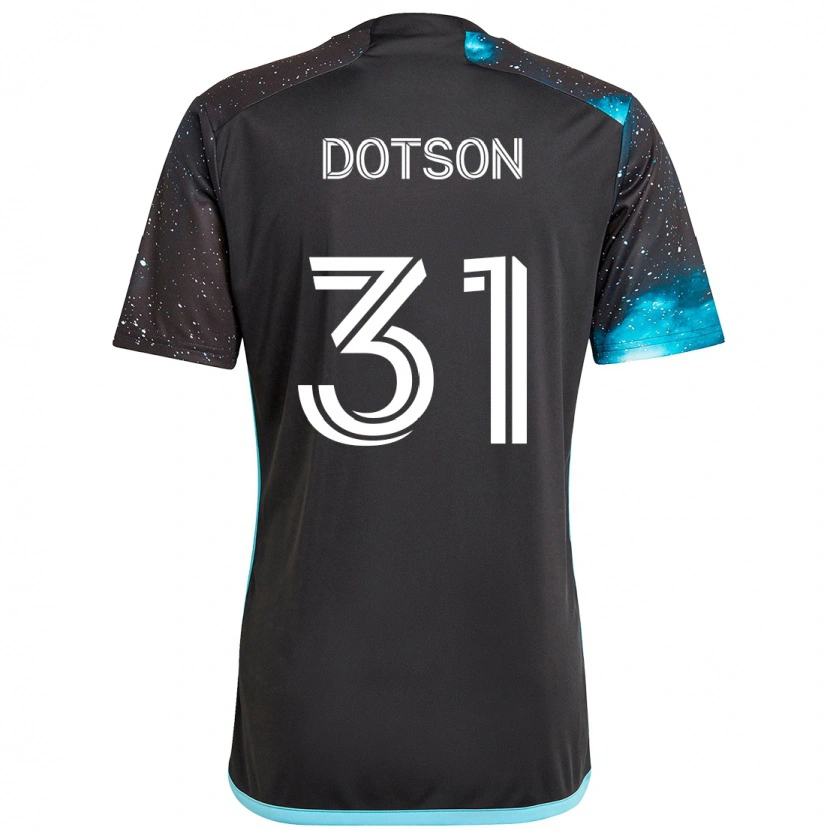 Danxen Heren Hassani Dotson #31 Zwart Blauw Thuisshirt Thuistenue 2025/26 T-Shirt