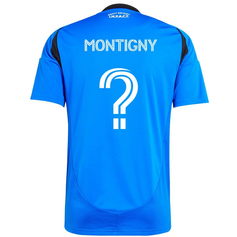 Danxen Heren Gaël De Montigny #0 Donkerblauw Zwart Thuisshirt Thuistenue 2025/26 T-Shirt
