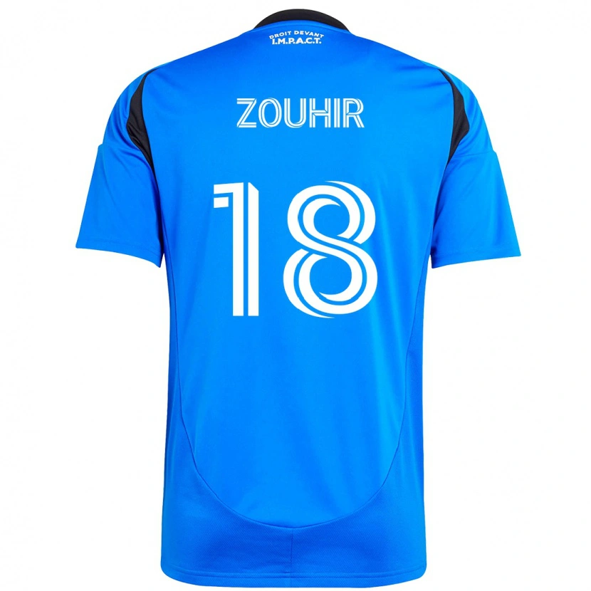 Danxen Heren Rida Zouhir #18 Donkerblauw Zwart Thuisshirt Thuistenue 2025/26 T-Shirt
