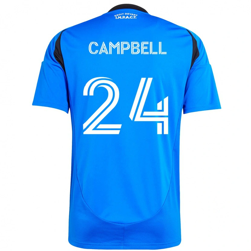 Danxen Heren George Campbell #24 Donkerblauw Zwart Thuisshirt Thuistenue 2025/26 T-Shirt