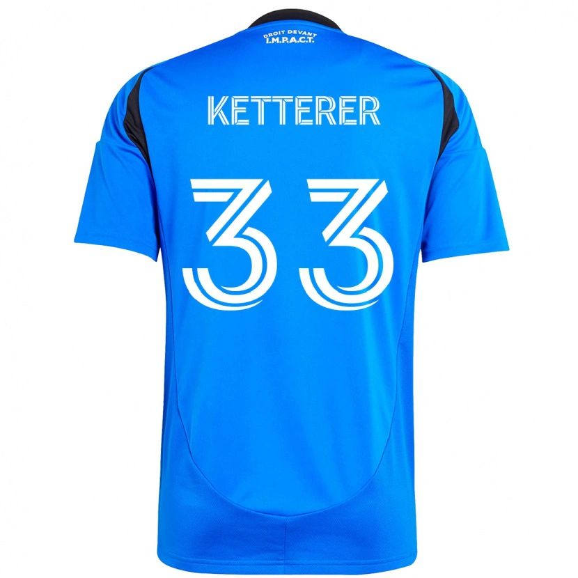 Danxen Heren Logan Ketterer #33 Donkerblauw Zwart Thuisshirt Thuistenue 2025/26 T-Shirt