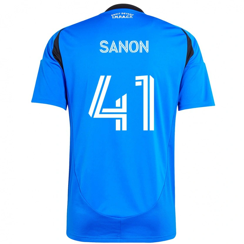 Danxen Heren Jérémy Sanon #41 Donkerblauw Zwart Thuisshirt Thuistenue 2025/26 T-Shirt