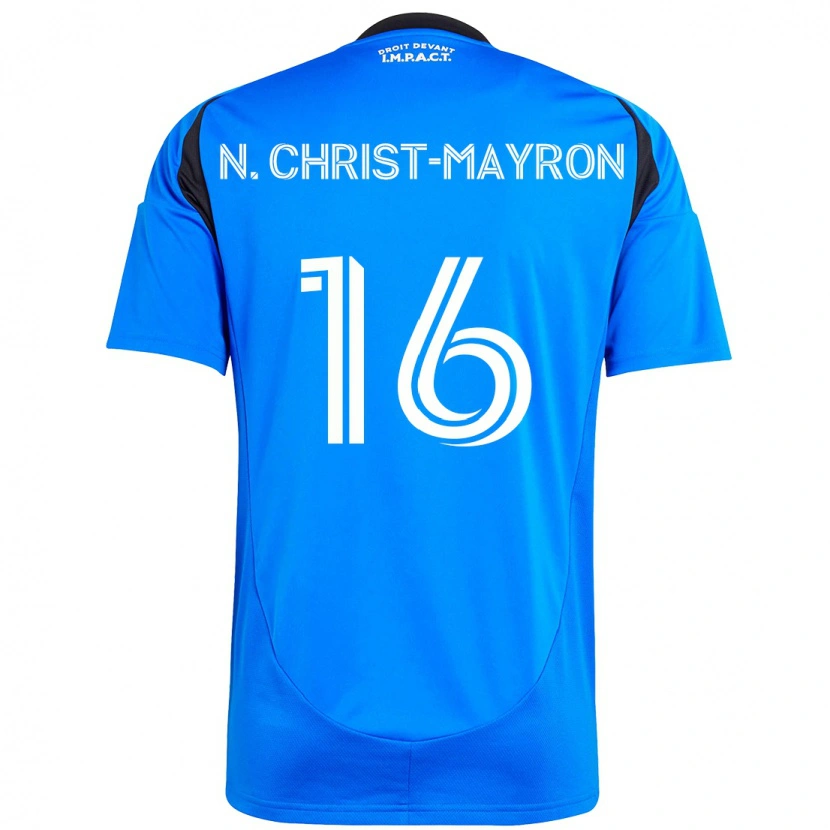 Danxen Heren Brou Aya N'ta Christ-Mayron #16 Donkerblauw Zwart Thuisshirt Thuistenue 2025/26 T-Shirt