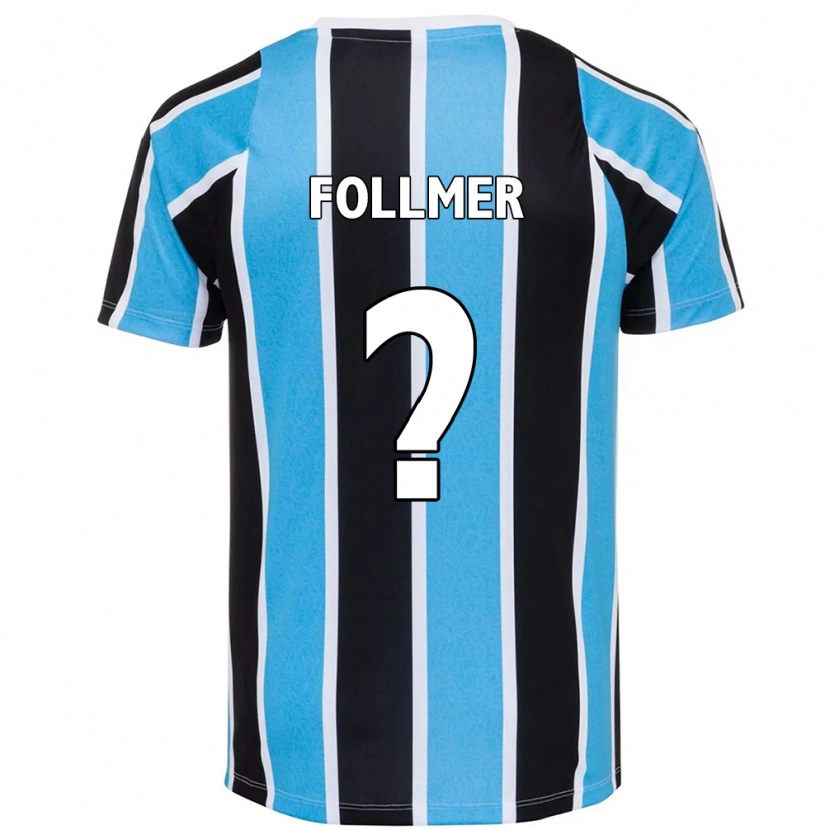 Danxen Heren Luan Follmer #0 Blauw Zwart Wit Thuisshirt Thuistenue 2025/26 T-Shirt