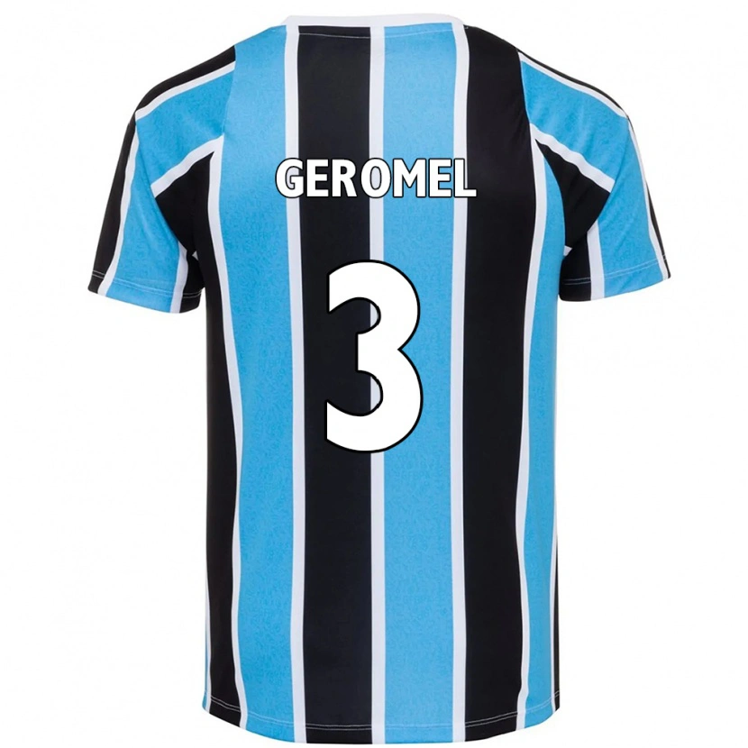 Danxen Heren Pedro Geromel #3 Blauw Zwart Wit Thuisshirt Thuistenue 2025/26 T-Shirt
