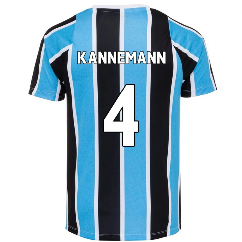 Danxen Heren Walter Kannemann #4 Blauw Zwart Wit Thuisshirt Thuistenue 2025/26 T-Shirt