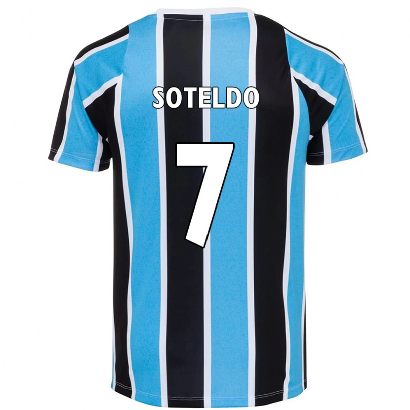 Danxen Heren Yeferson Soteldo #7 Blauw Zwart Wit Thuisshirt Thuistenue 2025/26 T-Shirt