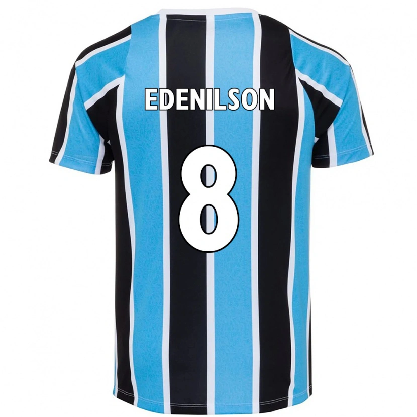 Danxen Heren Edenilson #8 Blauw Zwart Wit Thuisshirt Thuistenue 2025/26 T-Shirt